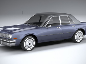 Generic American Classic Sedan 1970 3D 모델