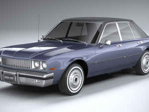 Generic American Classic Sedan 1970 3D Model
