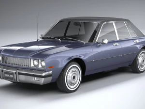 Generic American Classic Sedan 1970 3D Model