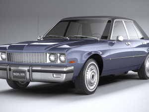 Generic American Classic Sedan 1970 3D Model