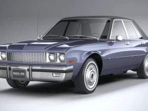 Generic American Classic Sedan 1970 3D Model