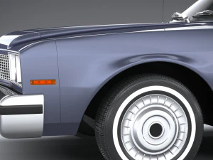 Generic American Classic Sedan 1970 3D Model