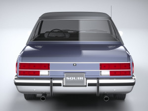 Generic American Classic Sedan 1970 3D Model