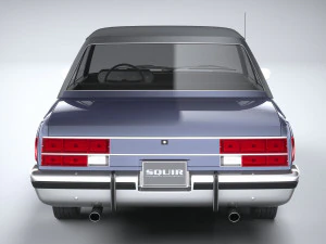 Generic American Classic Sedan 1970 3D Model