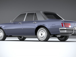 Generic American Classic Sedan 1970 3D Model