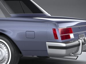 Generic American Classic Sedan 1970 3D Model