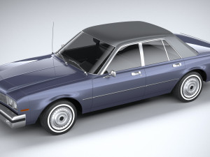 Generic American Classic Sedan 1970 3D Model