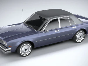 Generic American Classic Sedan 1970 3D Model