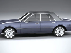 Generic American Classic Sedan 1970 3D Model