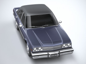 Generic American Classic Sedan 1970 3D Model