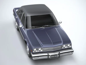 Generic American Classic Sedan 1970 3D Model