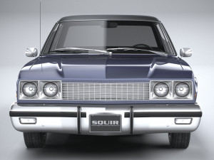 Generic American Classic Sedan 1970 3D Model
