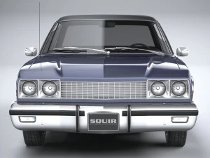Generic American Classic Sedan 1970 3D Model
