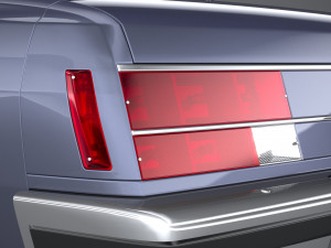 Generic American Classic Sedan 1970 3D Model