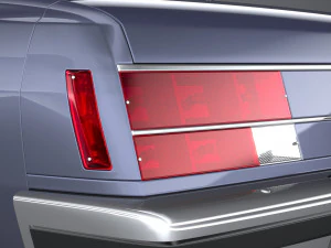 Generic American Classic Sedan 1970 3D Model