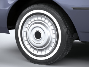 Generic American Classic Sedan 1970 3D Model