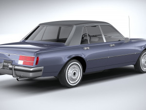 Generic American Classic Sedan 1970 3D Model