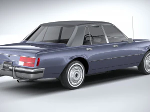 Generic American Classic Sedan 1970 3D Model