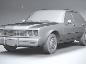 Generic American Classic Sedan 1970 3D Model