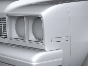 Generic American Classic Sedan 1970 3D Model