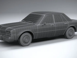 Generic American Classic Sedan 1970 3D Model