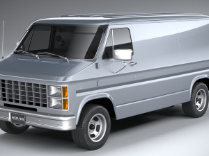 Generic American Van 1970 Model 3D