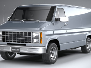 Generic American Van 1970 Model 3D