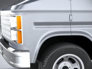 Generic American Van 1970 Model 3D