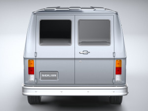 Generic American Van 1970 Model 3D