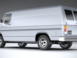Generic American Van 1970 Model 3D