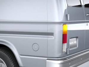 Generic American Van 1970 3D Model