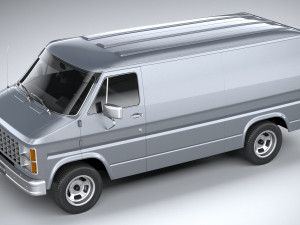 Generic American Van 1970 Model 3D