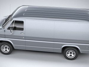 Generic American Van 1970 Model 3D