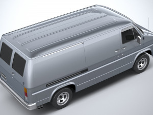 Generic American Van 1970 Model 3D