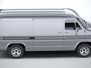 Generic American Van 1970 Model 3D