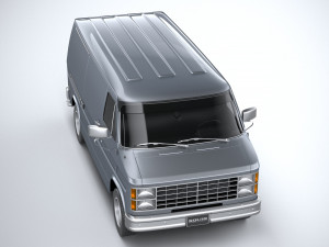 Generic American Van 1970 Model 3D