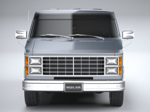 Generic American Van 1970 Model 3D