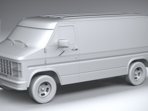 Generic American Van 1970 Model 3D