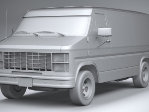 Generic American Van 1970 Model 3D