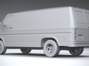 Generic American Van 1970 Model 3D