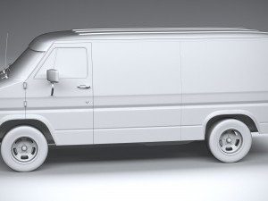 Generic American Van 1970 Model 3D