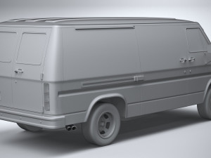 Generic American Van 1970 Model 3D