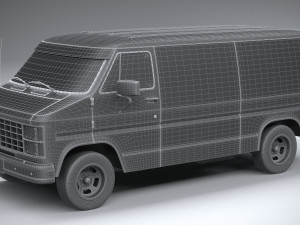 Generic American Van 1970 Model 3D