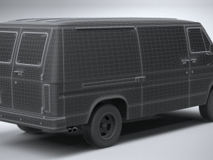 Generic American Van 1970 Model 3D