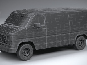 Generic American Van 1970 Model 3D