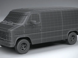 Generic American Van 1970 3D Model