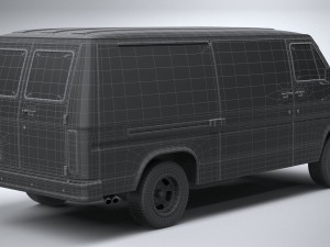 Generic American Van 1970 Model 3D