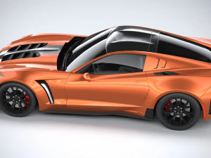 Generic C7 Sport Car 3D Model