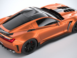 Generic C7 Sport Car 3Dモデル