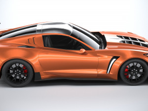 Generic C7 Sport Car 3Dモデル
